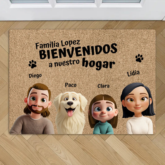 Nuestro hogar - Felpudo personalizado