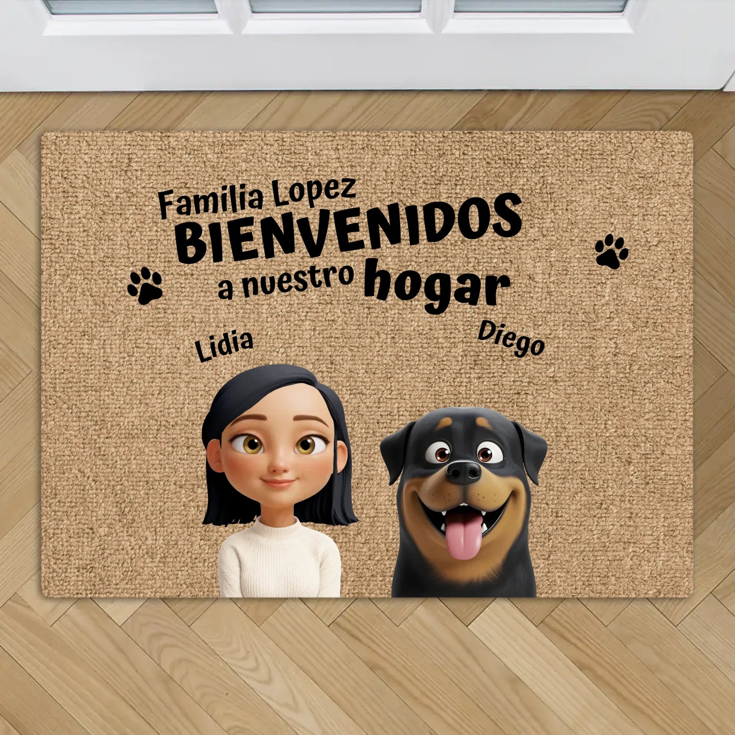 Nuestro hogar - Felpudo personalizado
