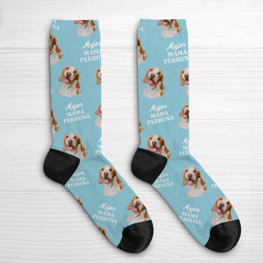 Mejor mamá perruna - Calcetines personalizados