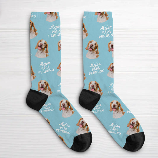 Mejor papá perruno - Calcetines personalizados