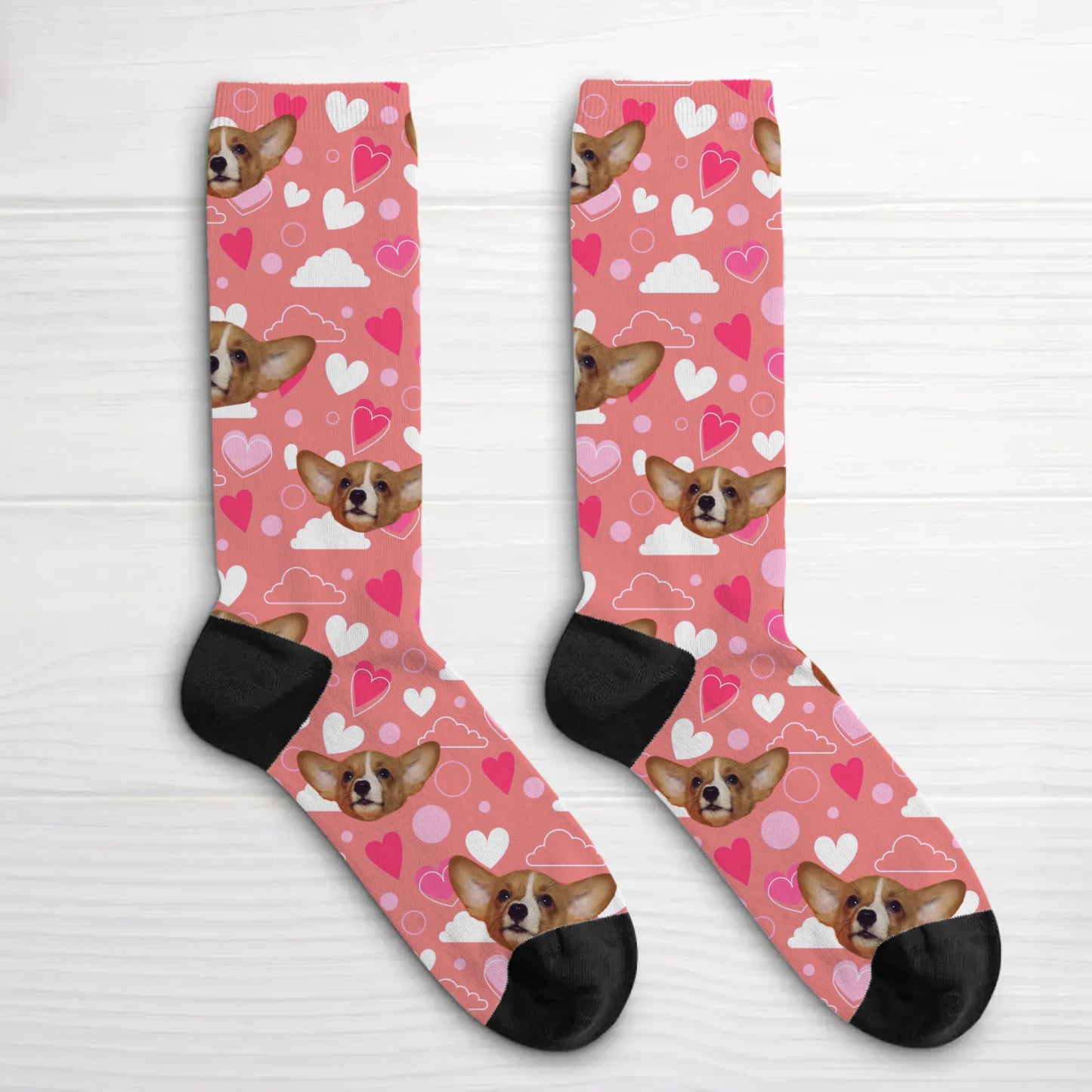 Fantasía de corazones - Calcetines personalizados