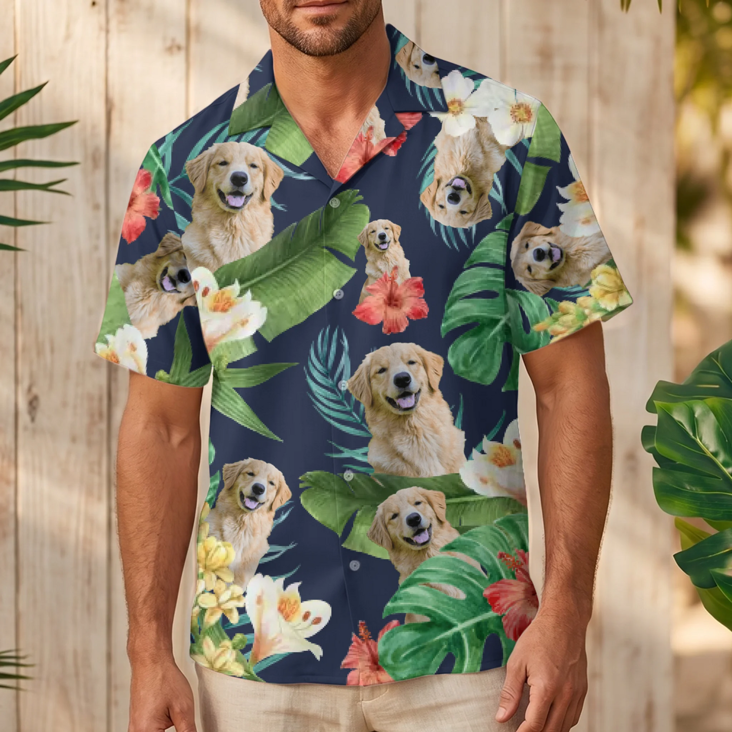 Foto - Camisa hawaiana personalizada