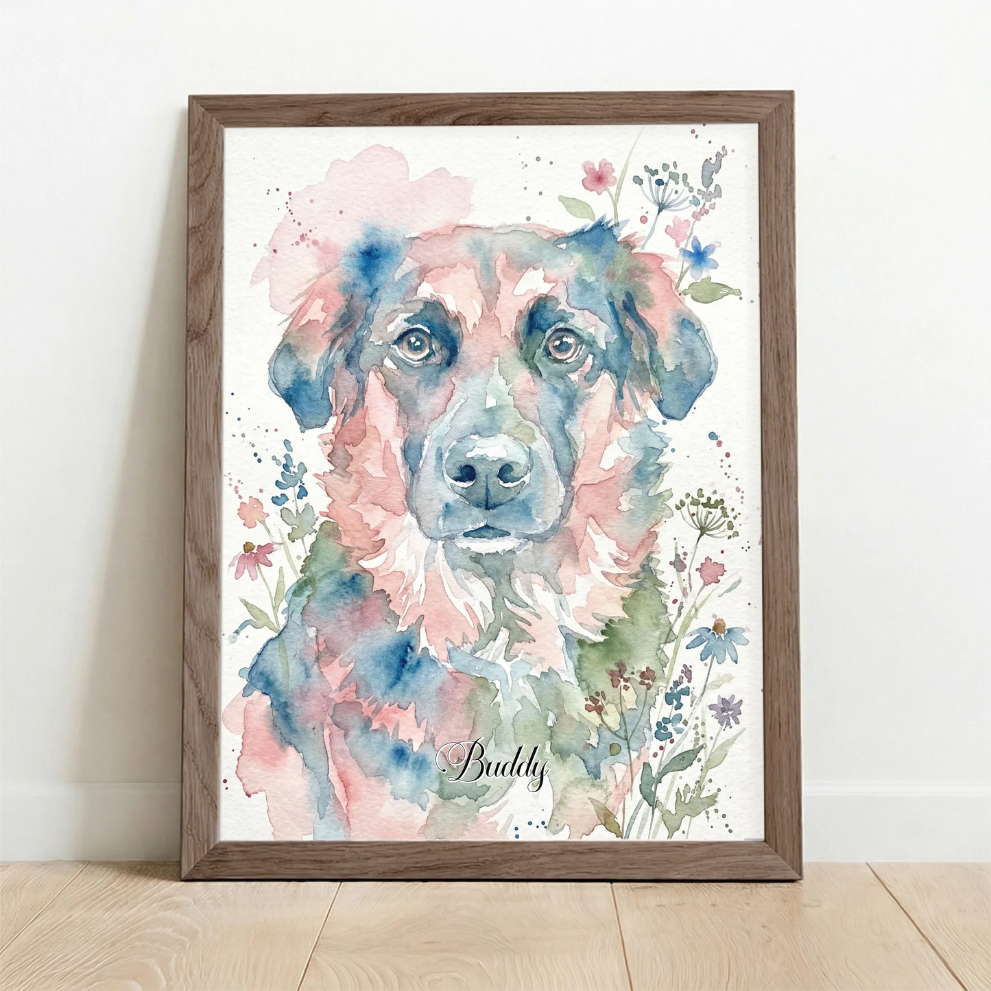 Framed Poster UK oak