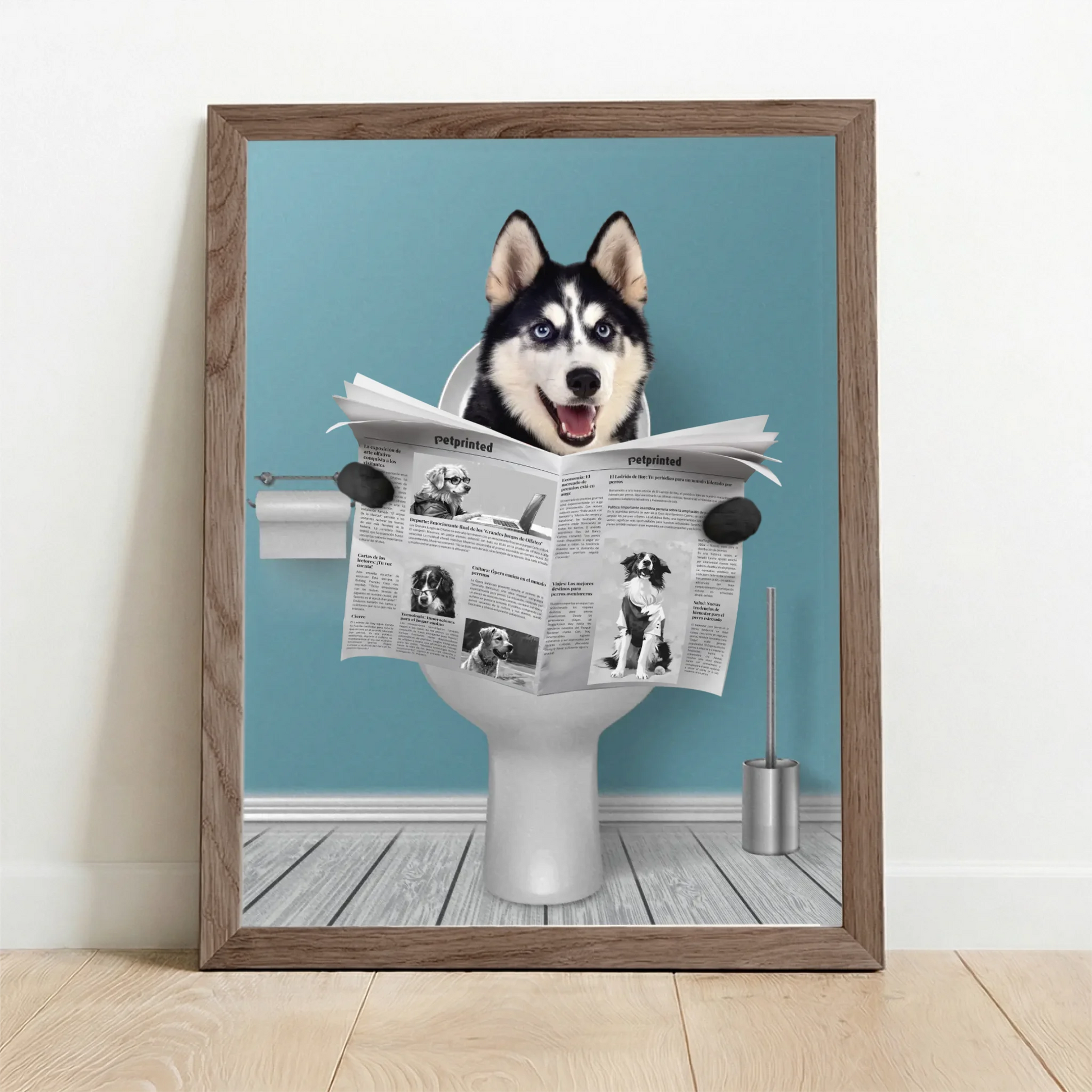 Framed Poster UK oak
