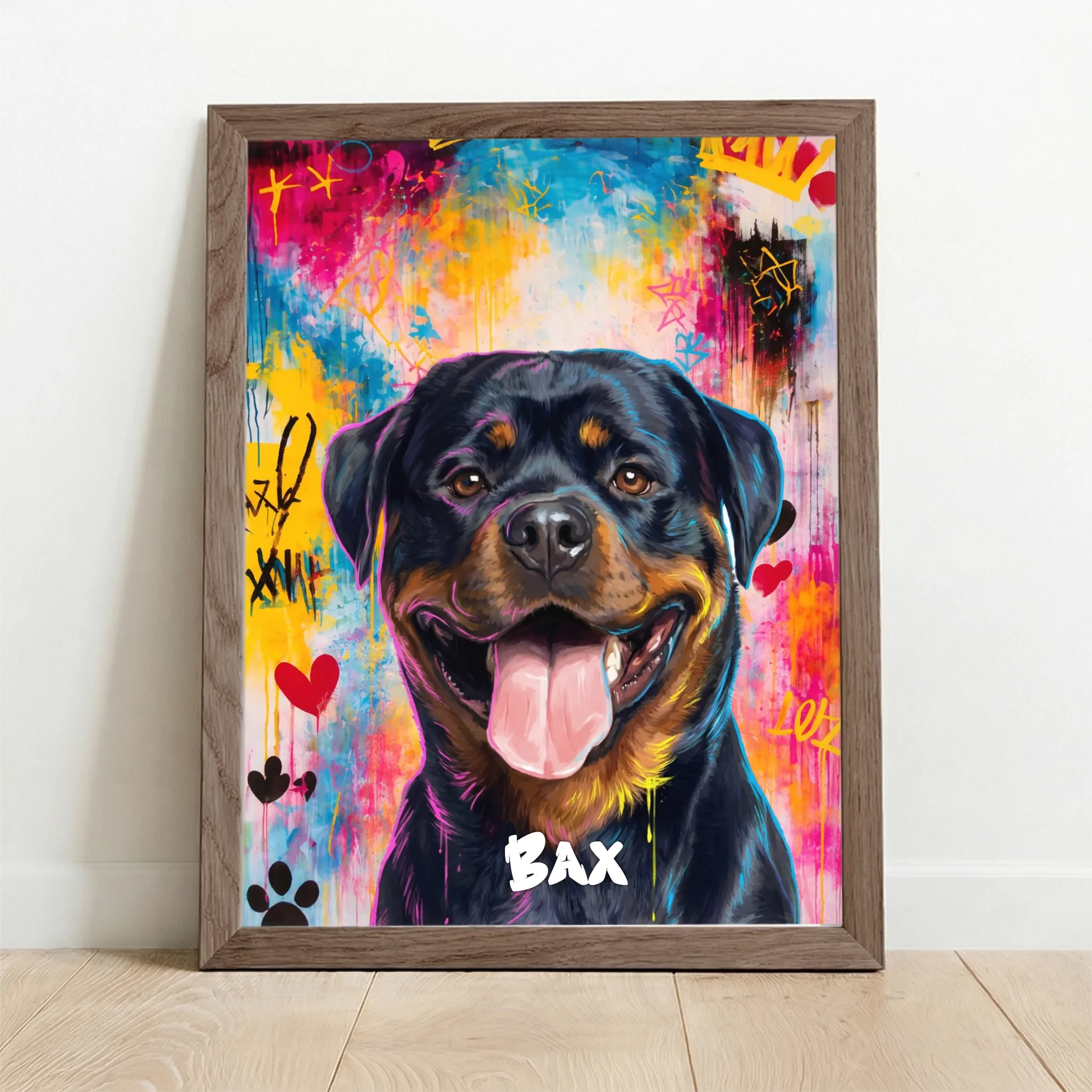 Framed Poster UK oak