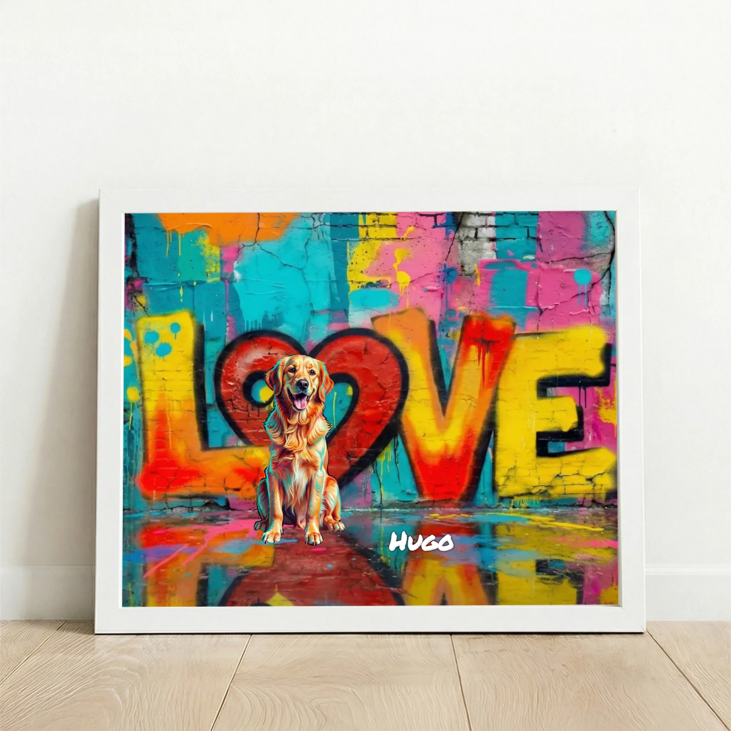 Framed Poster UK horizontal white