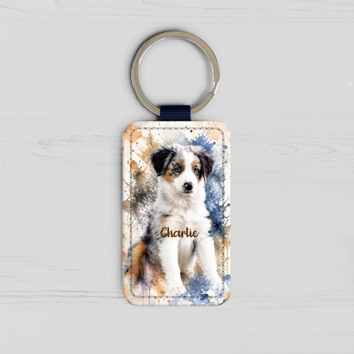 Llavero personalizado - Retrato realista en acuarela