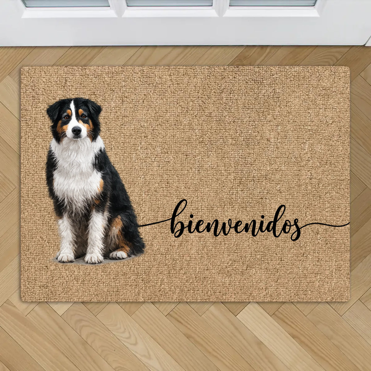 Felpudo personalizado - Bienvenidos con retrato