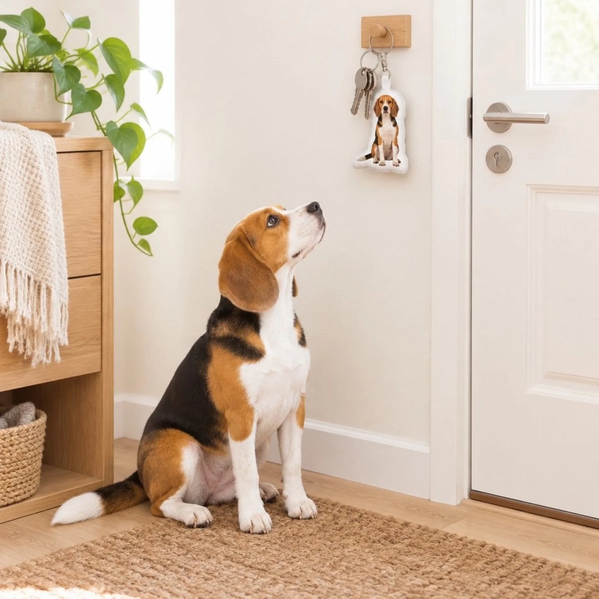 Llavero con forma personalizado – Tu foto con tu perro - en el colgador de llaves - Pet Printed