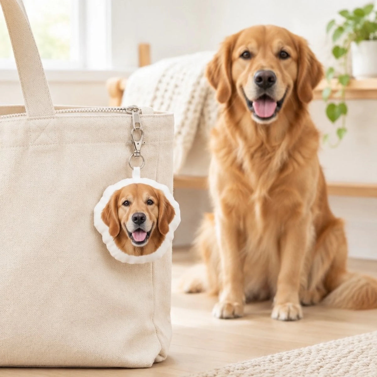 Llavero con forma personalizado – Tu rostro - como colgante de bolso - Pet Printed